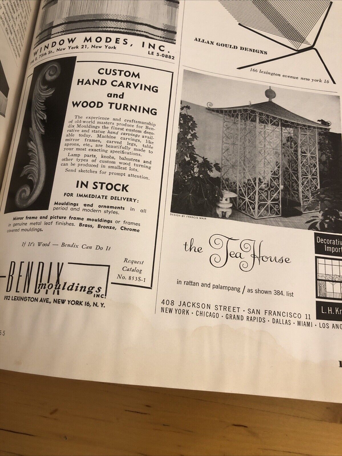 INTERIORS MAGAZINE MARCH 1955 Olga Gueft - RETAIL SHOPS AND STORES