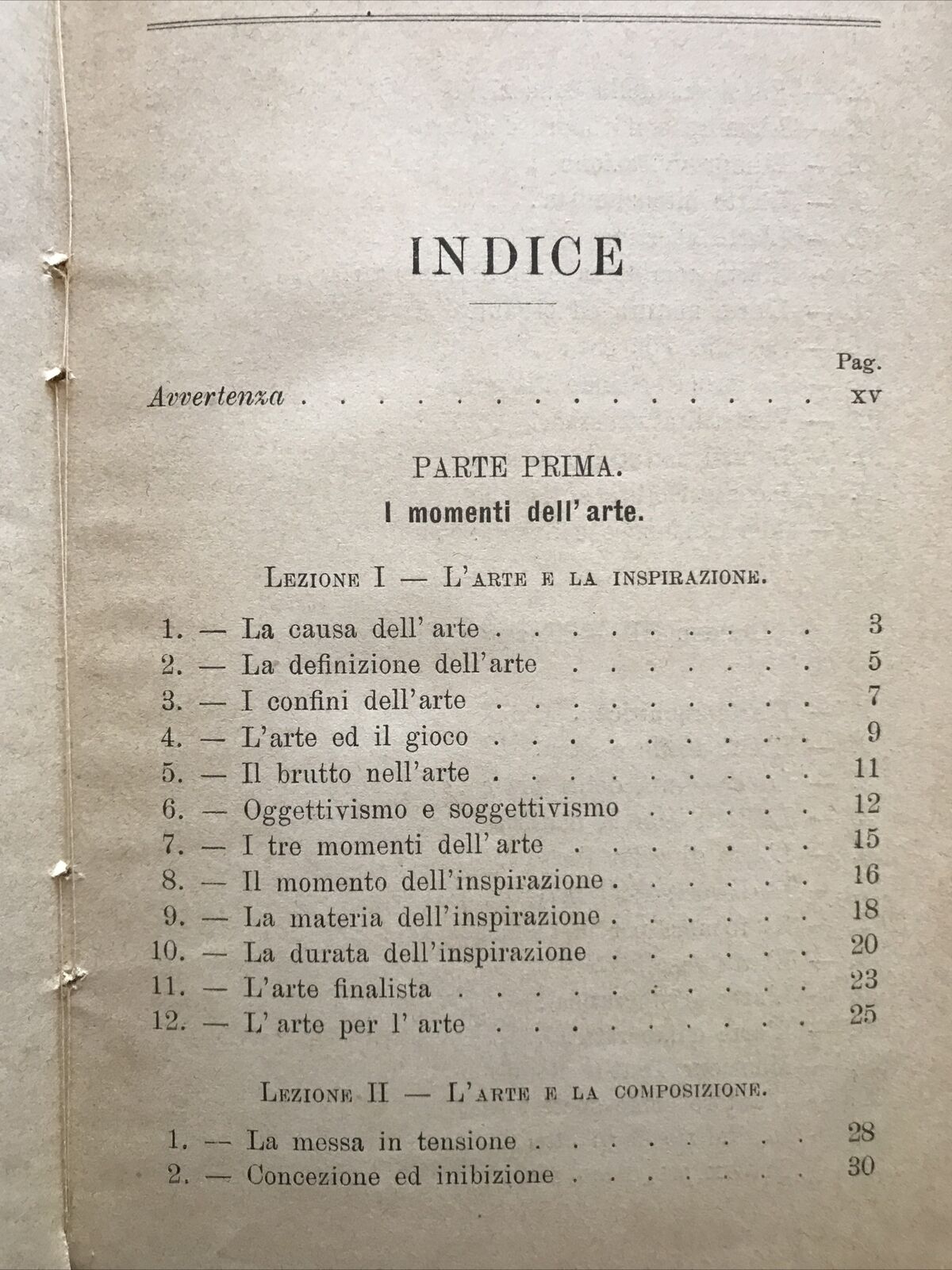 L'ESTETICA lezioni sull'arte, Mario Pilo, Manuali Hoepli 1907.