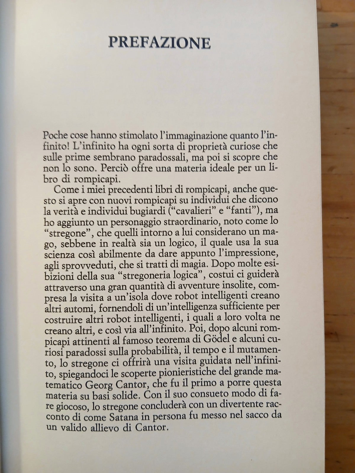 Satana, Cantor e l'infinito e altri inquietanti rompicapi. R. Smullyan, Bompiani