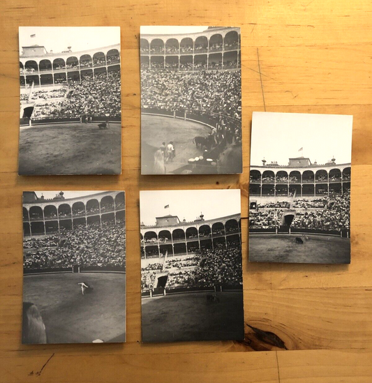 Fotografie MADRID - CORRIDA  5 foto anni '50 originali