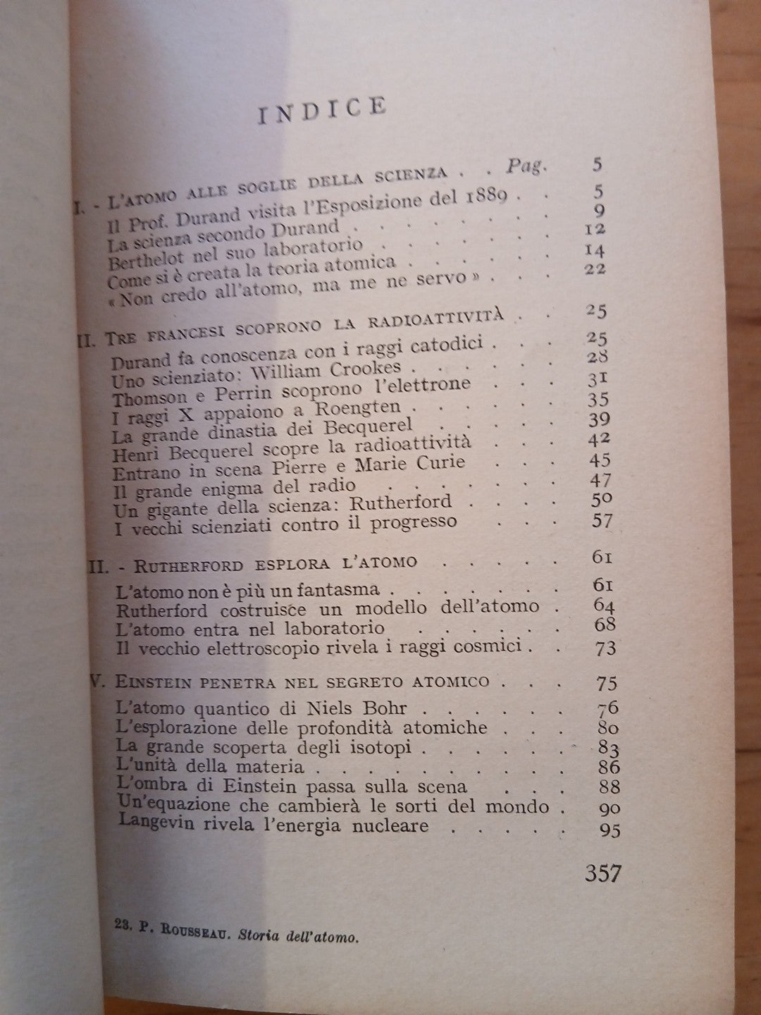Storia dell'atomo la fisica nucleare nella guerra e nella pace - Pierre Rousseau