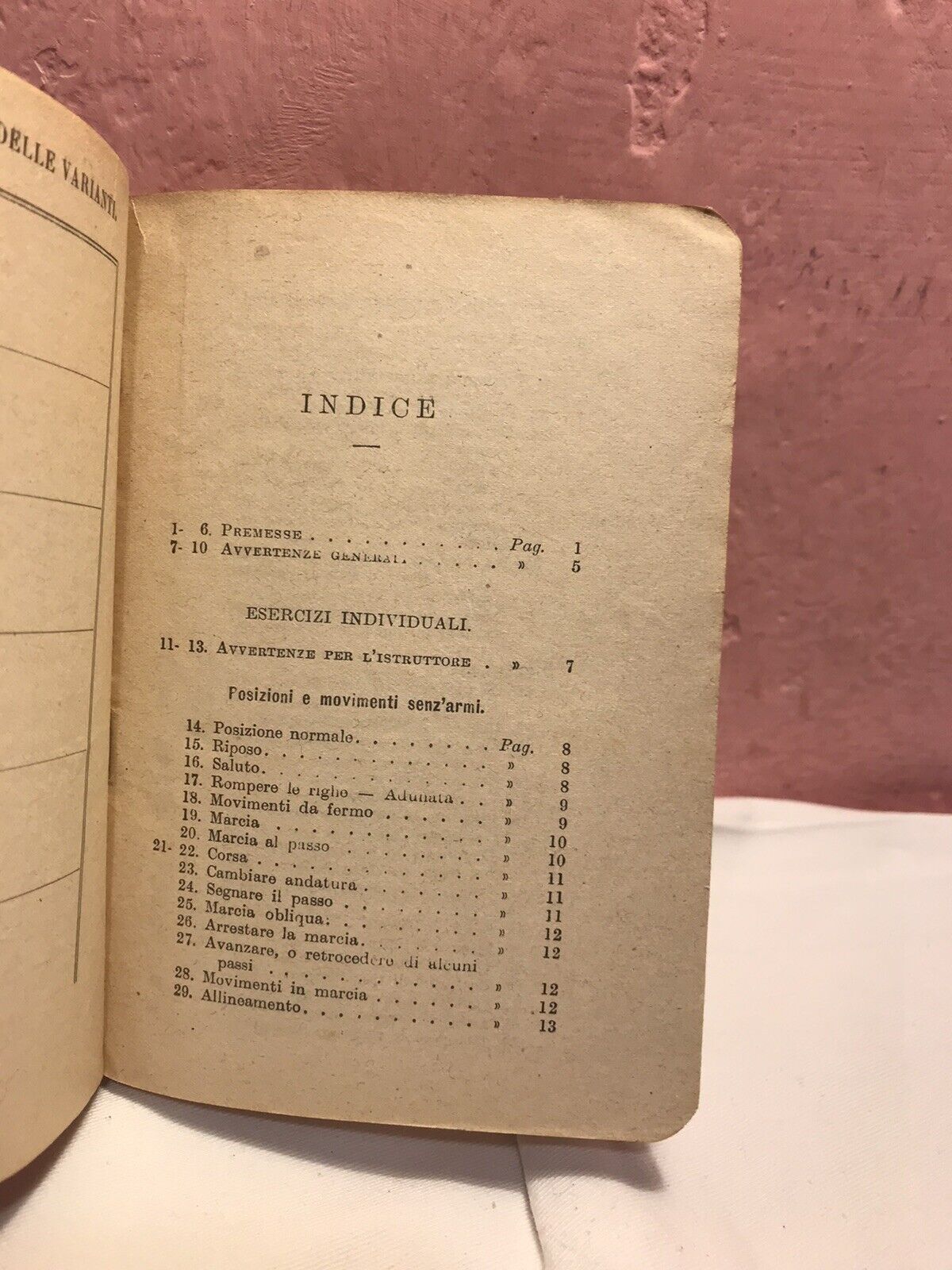 Istruzione A Piedi Per L’artiglieria,Ministero Della Guerra N.128,1913.LIBRICINO