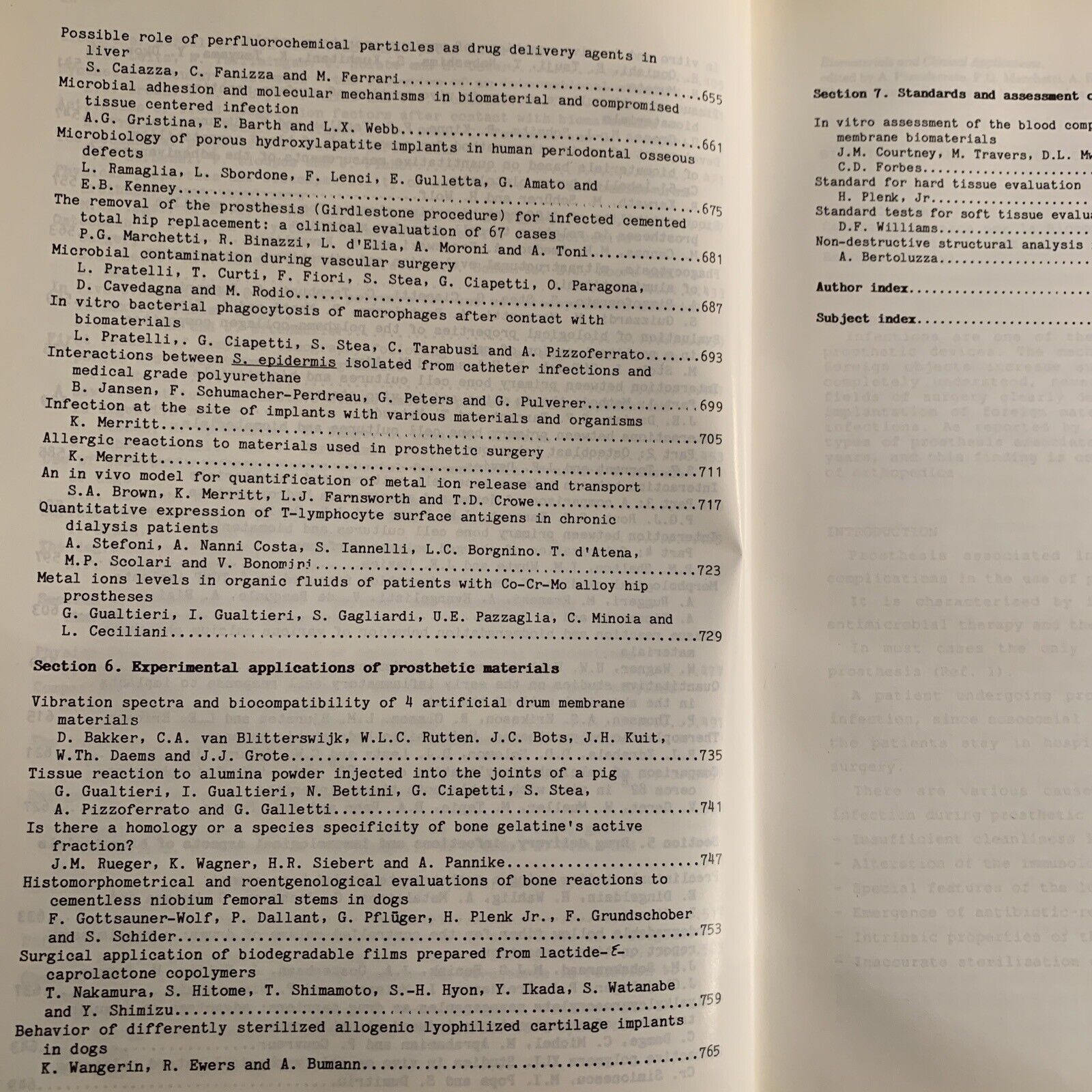 Biomaterials and clinical applications. Pizzoferrato , Marchetti, Ravaglioli.