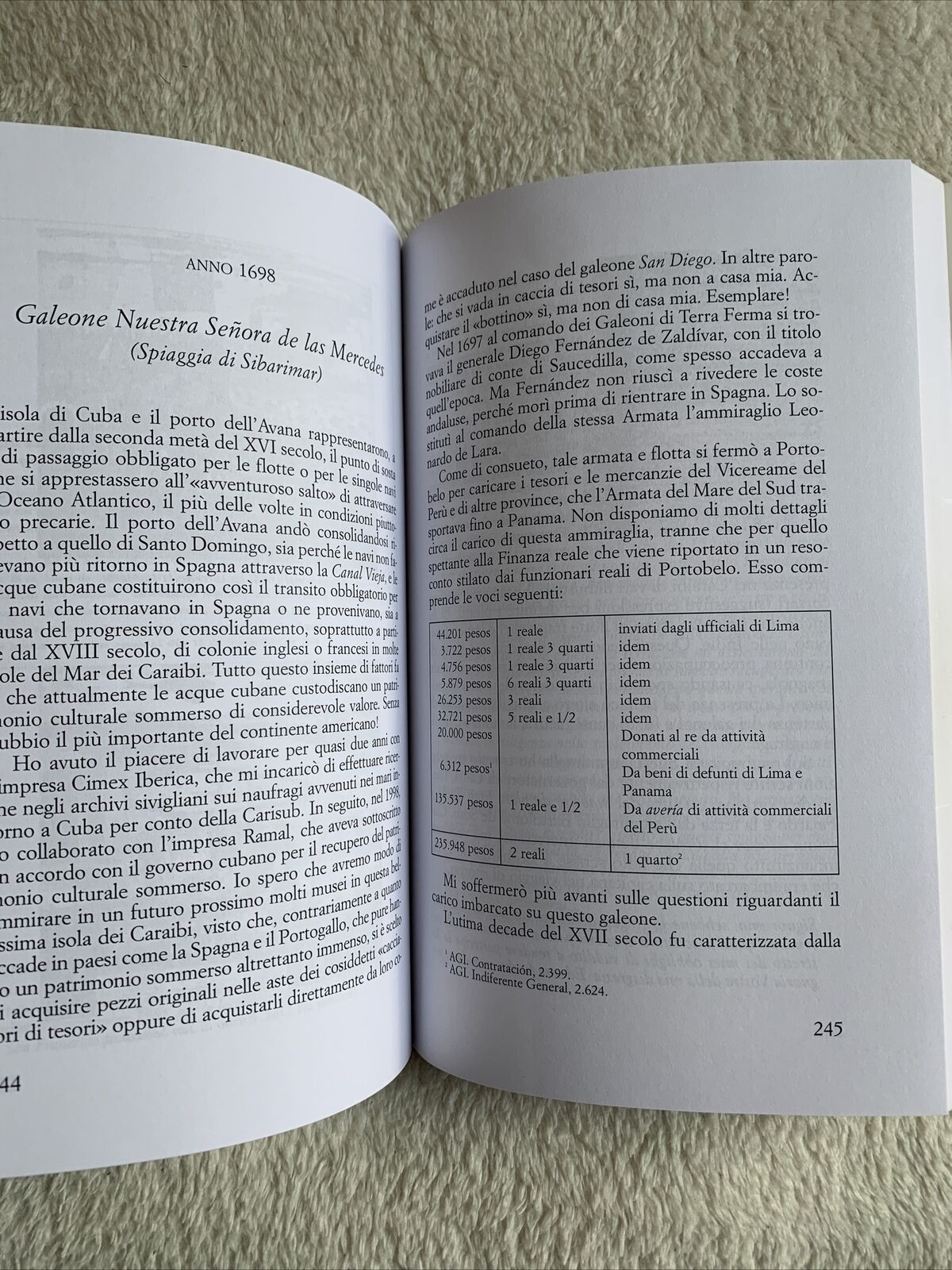 Galeoni e tesori sommersi, Claudio Bonifacio Mursia 2010