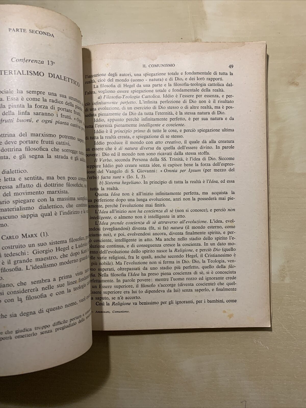 COMUNISMO E GIUSTIZIA SOCIALE CRISTIANA - Giuseppe Angrisani. Marietti editore