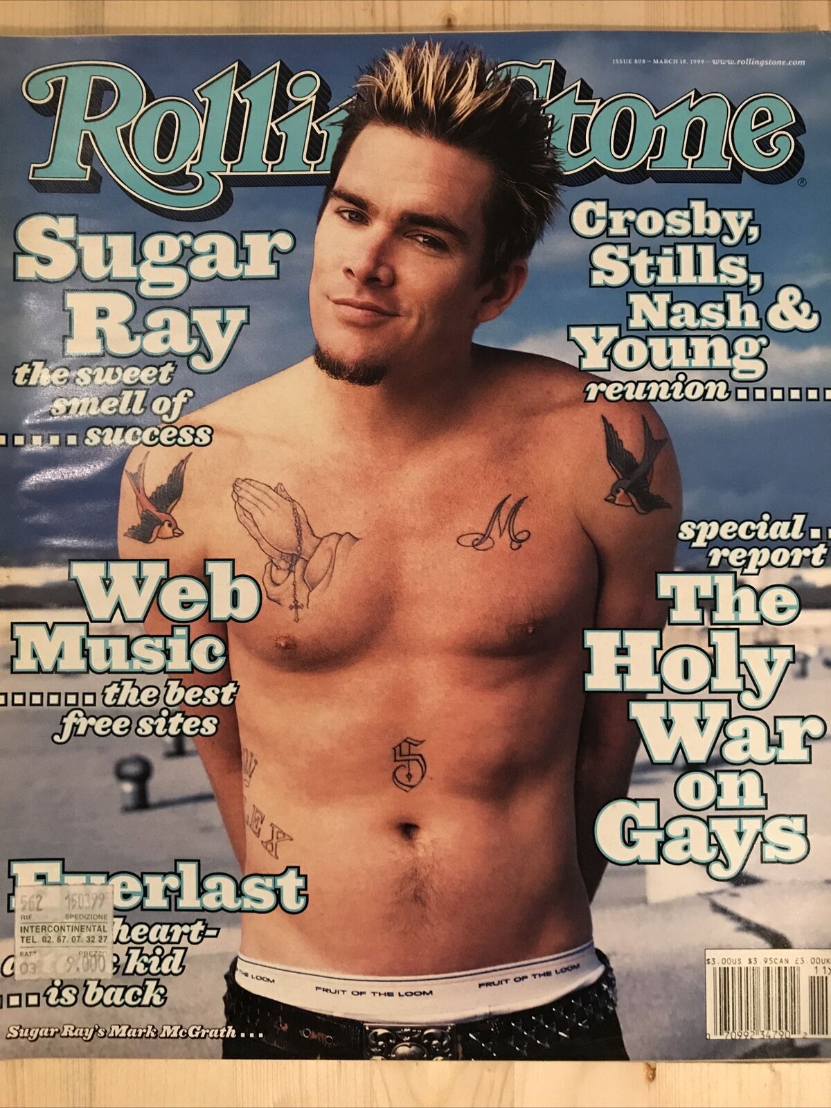 Rolling Stone Magazine Issue 808 March 1999 Sugar Ray Crosby Stills  #
