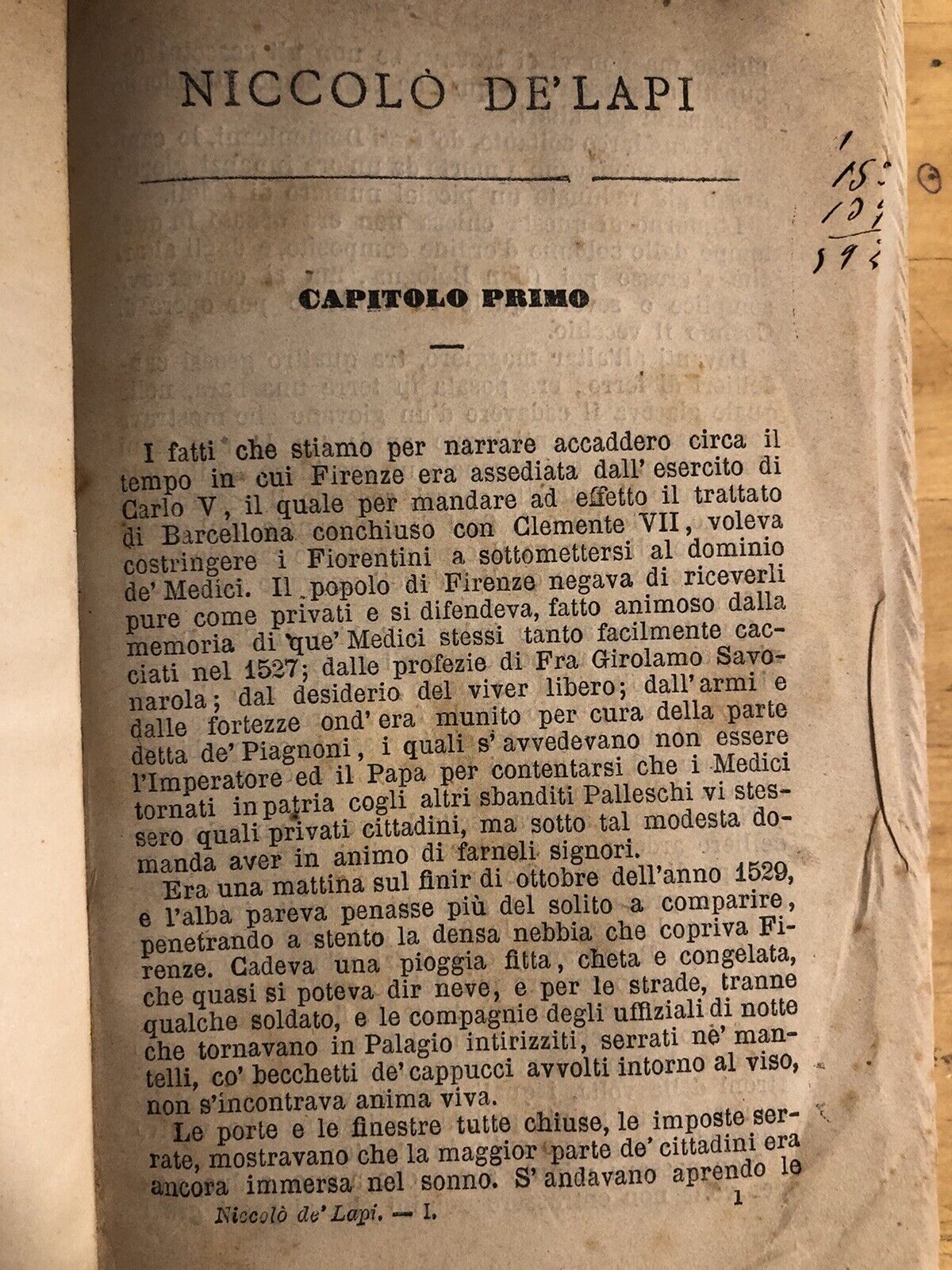 MASSIMO D'AZEGLIO, NICCOLÒ DE' LAPI i Palleschi e i Piagnoni 2 vol completo 1882