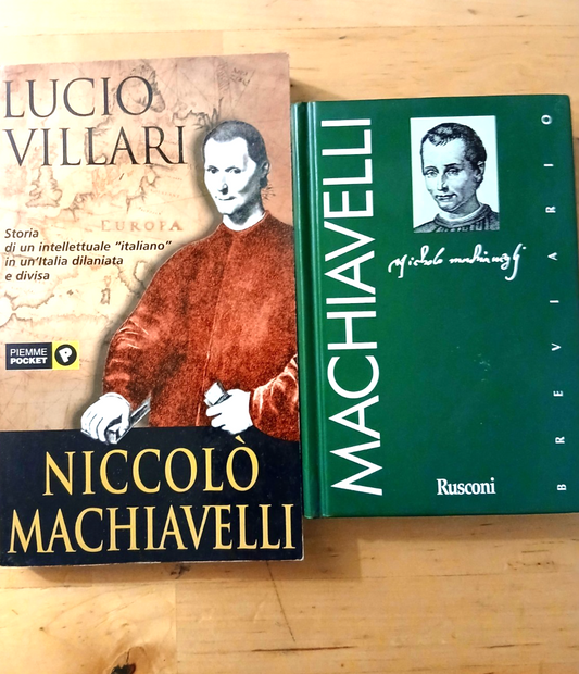 Machiavelli Niccolò (biografia e pensiero) di Lucio Villari + breviario Rusconi