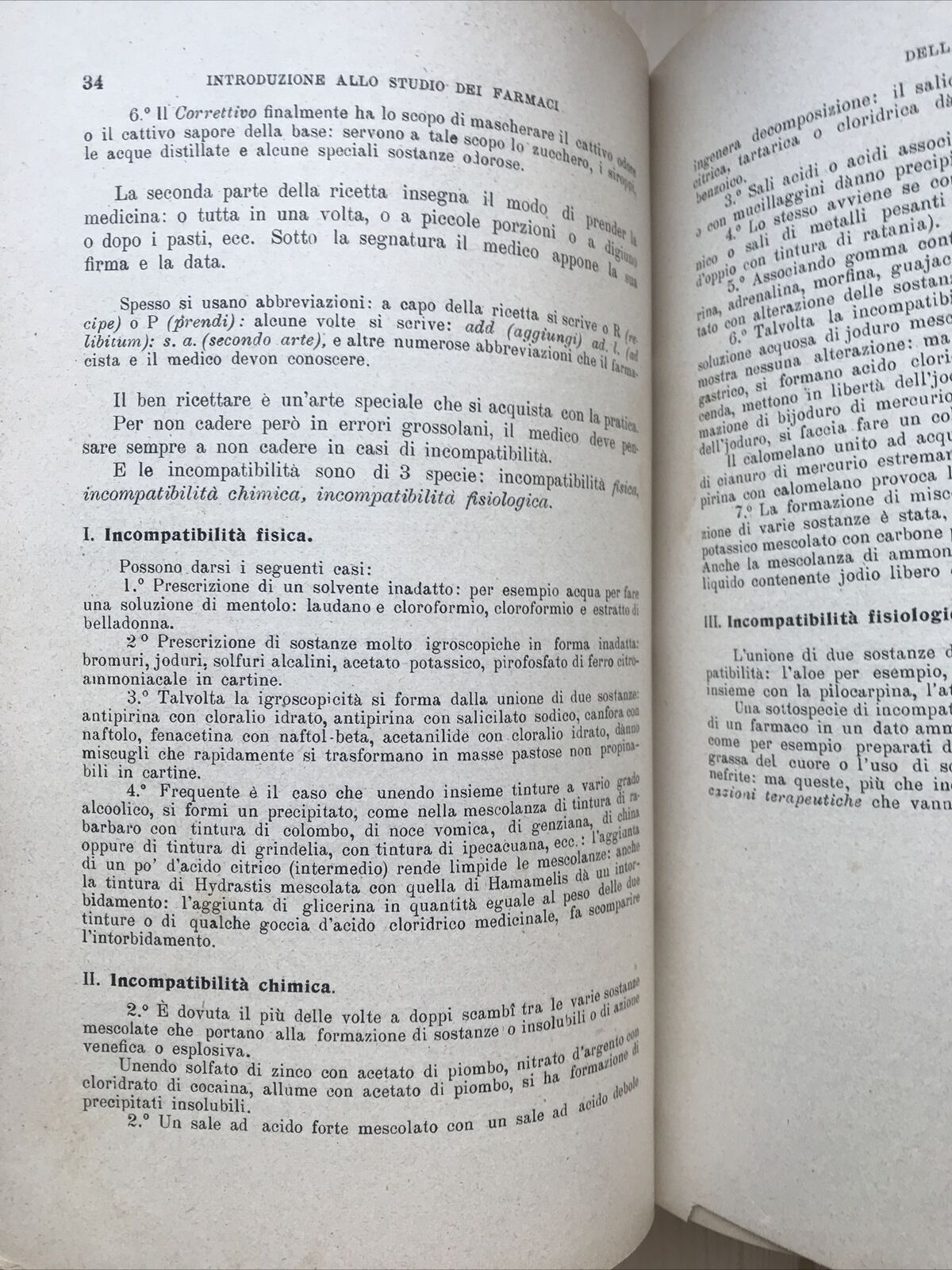 I SUCCEDANEI trattato di farmacoterapia pratica. Prof E. Filippi - Vallardi 1924