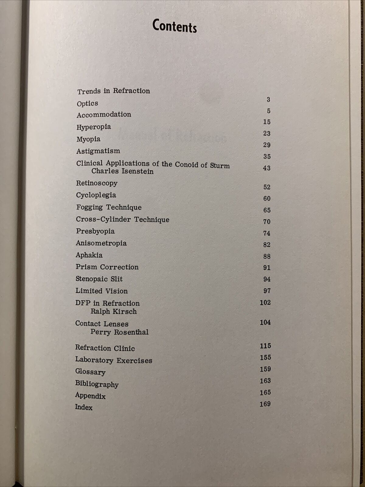 MANUAL OF REFRACTION - ALBERT E. SLOANE  1961 #