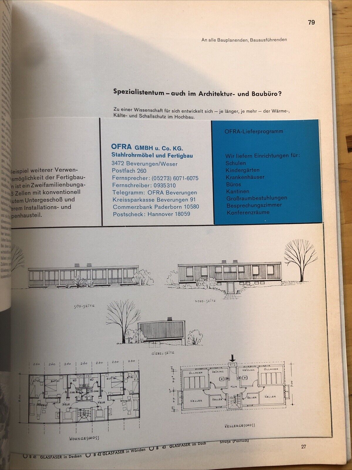 ARCHITEKTUR WETTBEWERBE n. 48 - Gymnasien High Schools - 1966 ARCHITECTURE MAGAZ