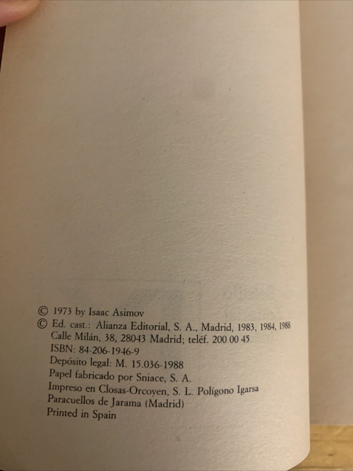 LA FORMACION DE AMERICA DEL NORTE -  ISAAC ASIMOV, 1973