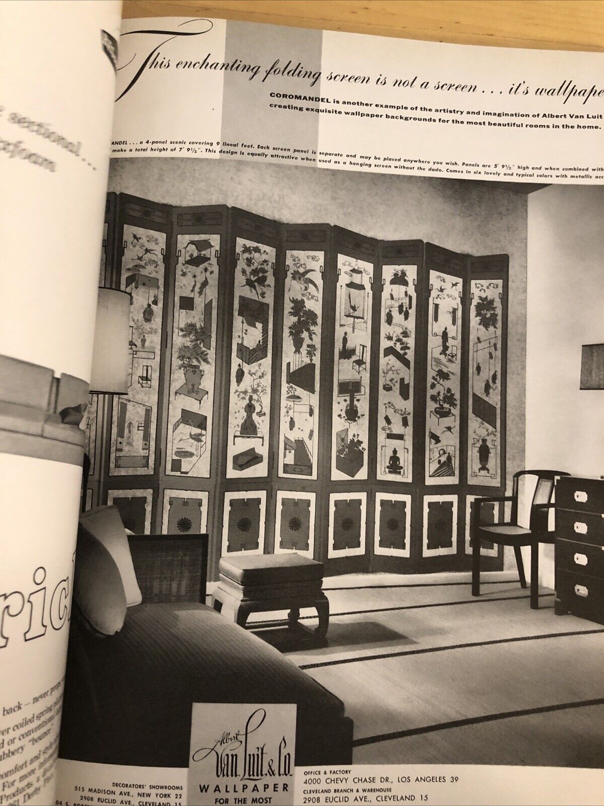 INTERIORS MAGAZINE APRIL 1957 Olga Gueft - Interiors, design, architecture