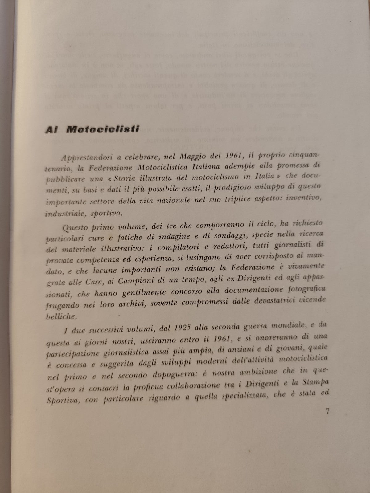 Storia illustrata del motociclismo in Italia, vol. 1 dalle origini al 1924