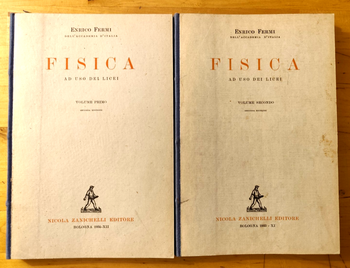 Fisica ad uso dei licei - Enrico Fermi - Zanichelli 1933. Seconda edizione