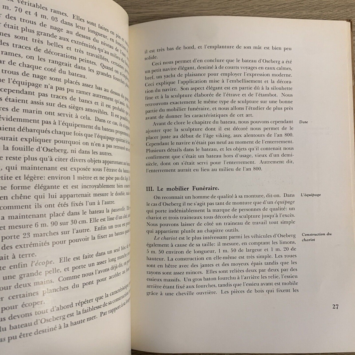 Les Fouilles d'Oseberg, Thorleif Sjøvold. 1958