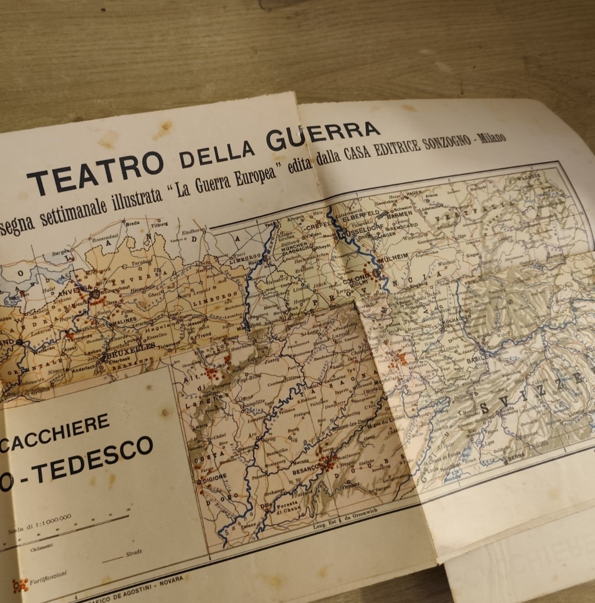 La grande guerra, Aldo Cabiati - Francesco Guidi. Sonzogno anni '20 con tavole