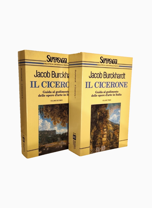 Il Cicerone - Jacob Burckhardt - opere d'arte in Italia BUR Rizzoli 2 voll. 1994
