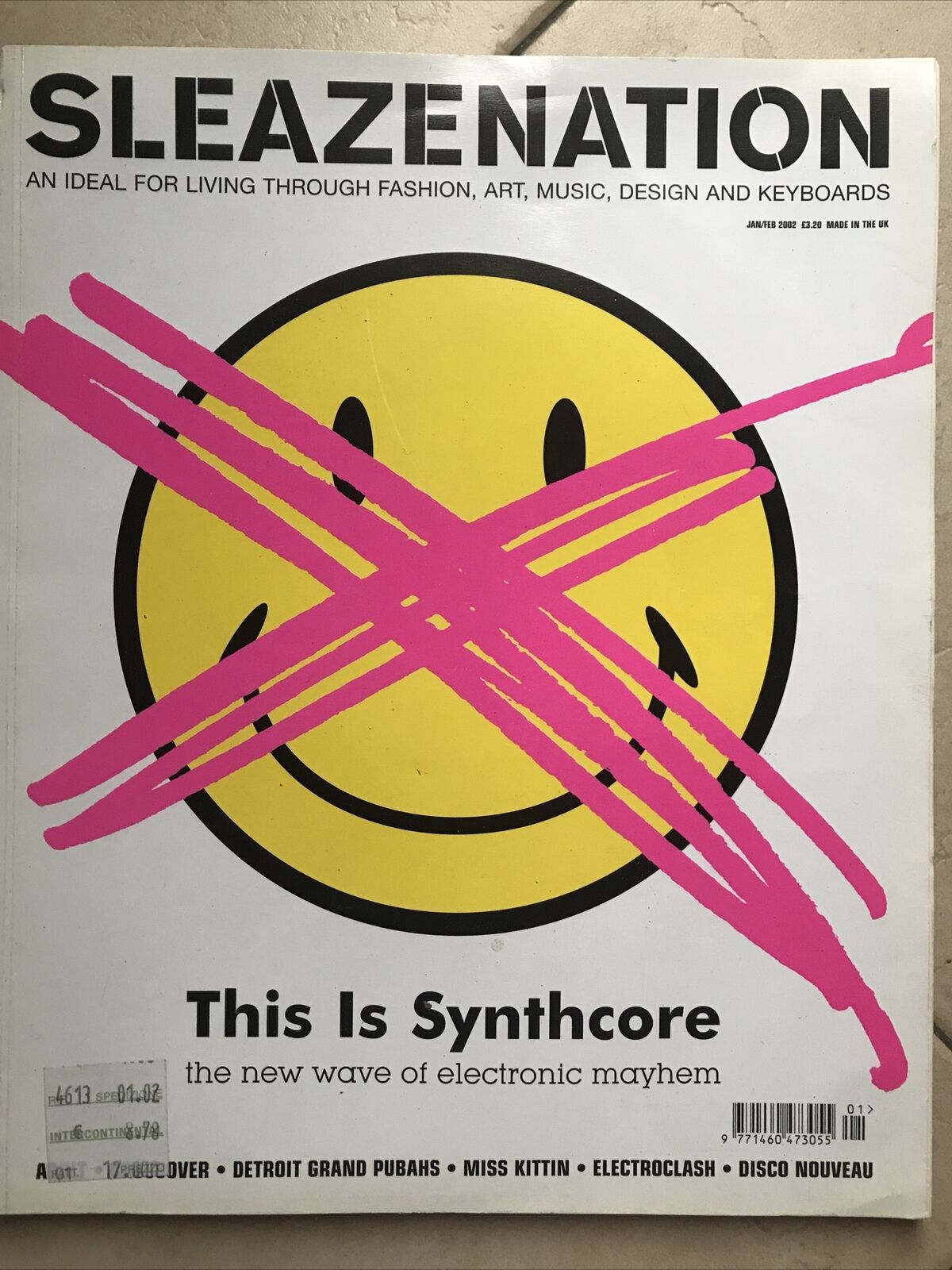 Sleazenation January February 2002- Volume 4 Issue 12 SYNTHCORE