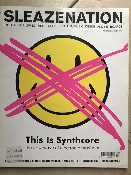 Sleazenation January February 2002- Volume 4 Issue 12 SYNTHCORE