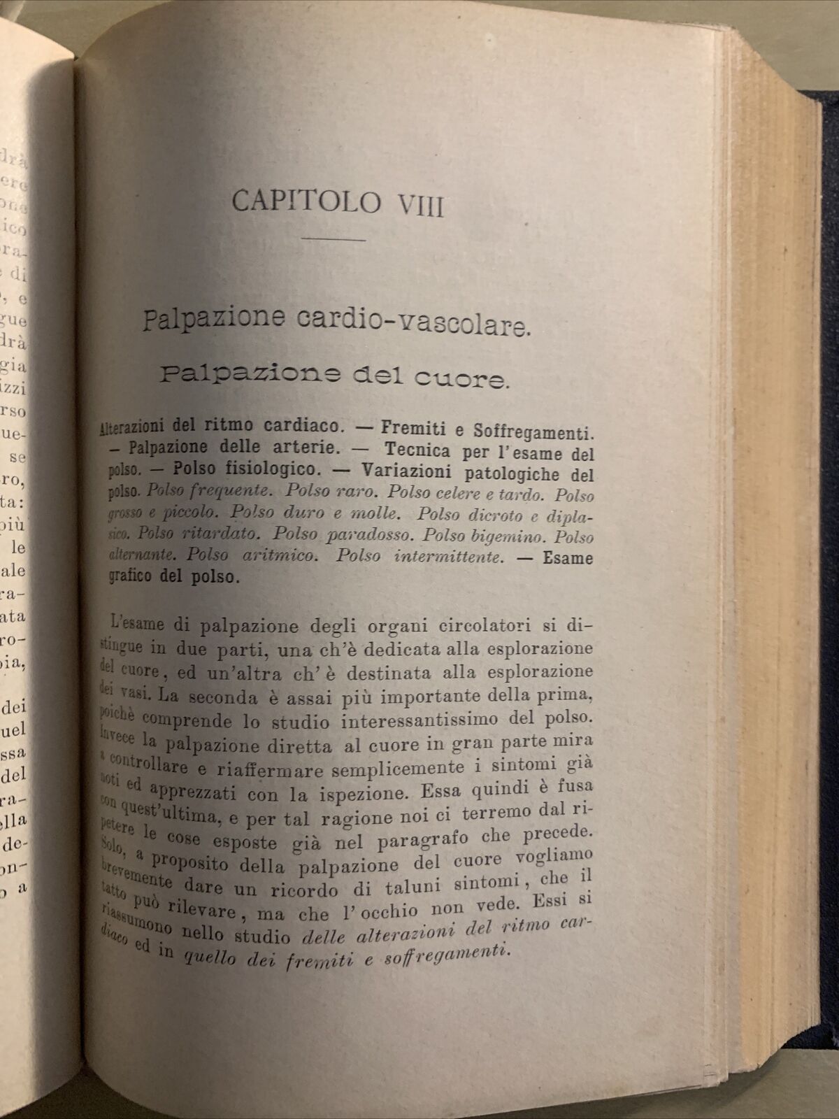 MANUALE DI CLINICA MEDICA PROPEDEUTICA (SEMEIOTICA) Adolfo Biondi, Vallardi 1903
