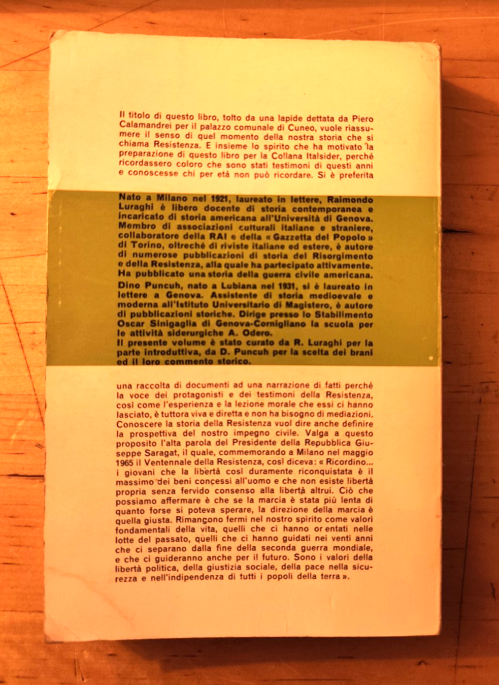 Per dignità non per odio R. Luraghi D. Puncuh documenti Resistenza Italiana 1966
