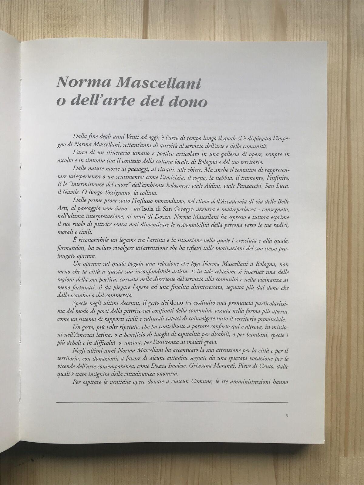 LA DONAZIONE SAMORINI  - MASCELLANI, raccolta Lercaro