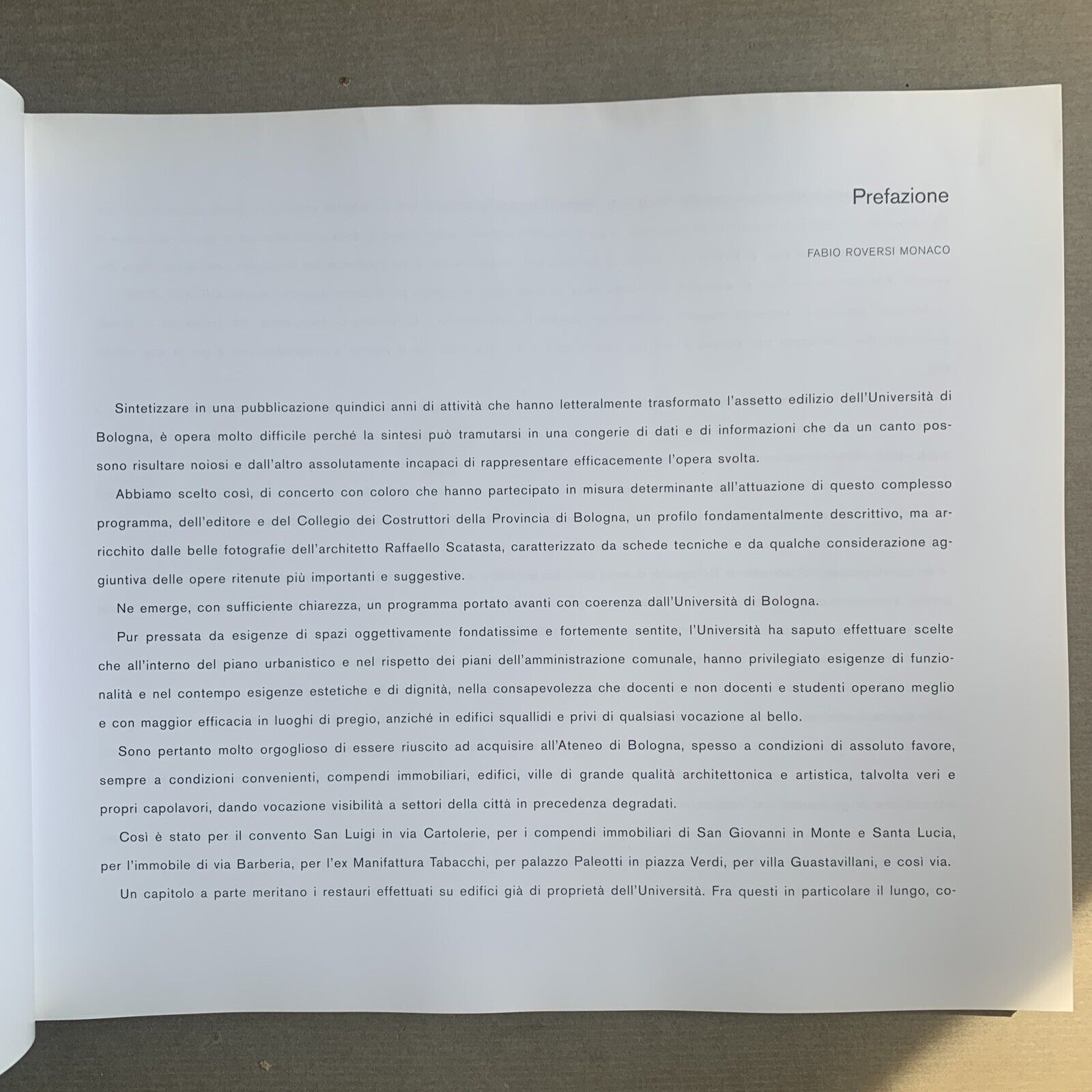 LA CASA DELL'UNIVERSITÀ, Sviluppo edilizio Ateneo di Bologna, Università Bologna