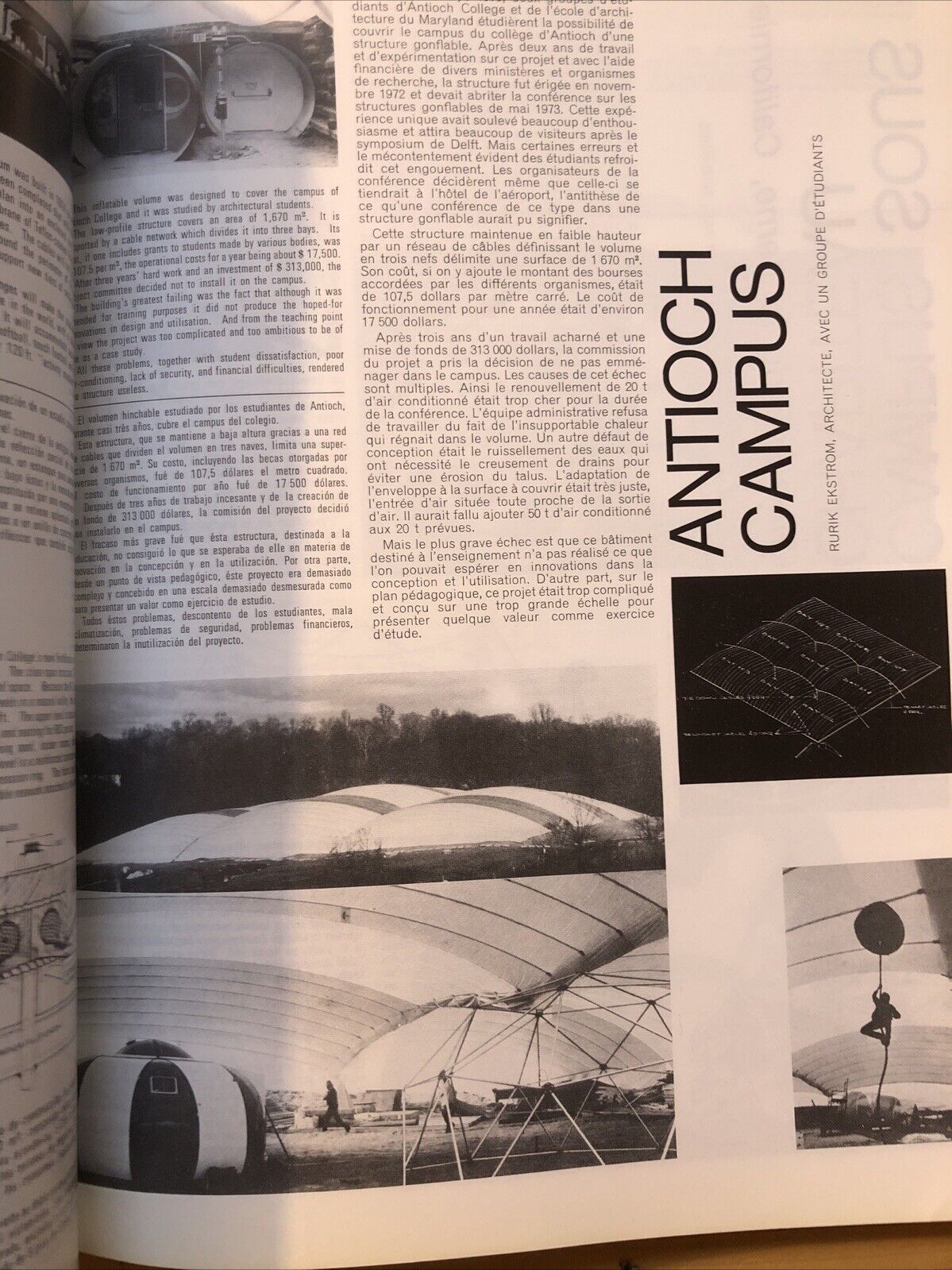 Techniques & Architecture - Architectures textiles, structures gonflabes  1975