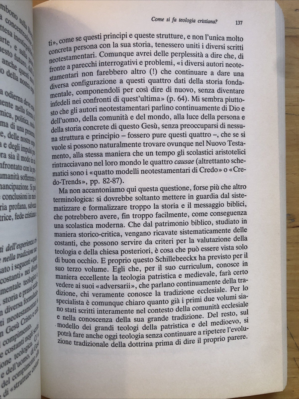 Teologia in cammino, Hans Kung. Mondadori 1987