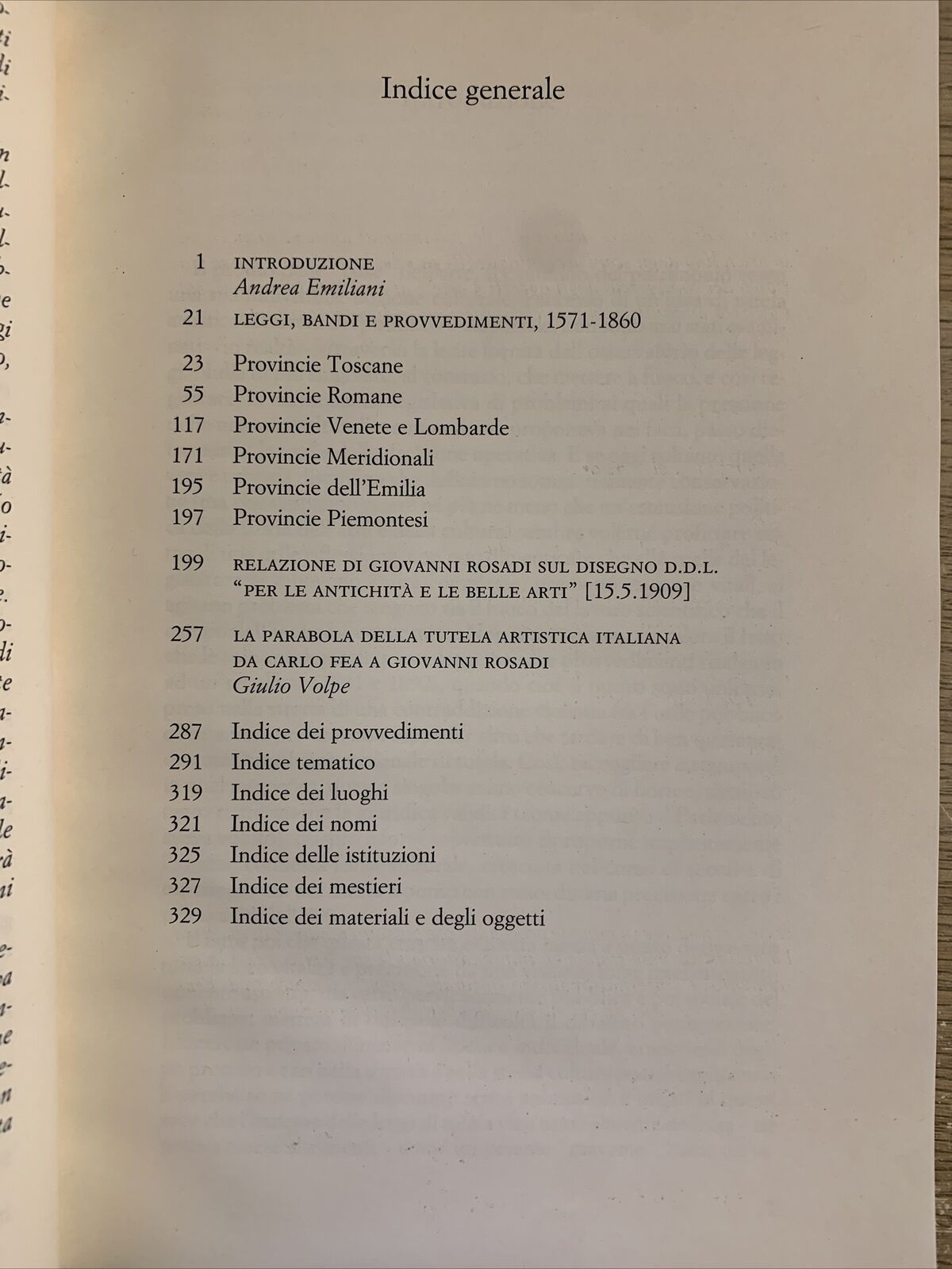 Leggi, bandi e provvedimenti per la tutela dei Beni Artistici . . . A. Emiliani