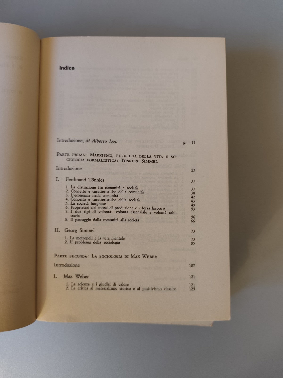 Storia del pensiero sociologico Alberto Izzo - Il Mulino 1974 - 3 voll.