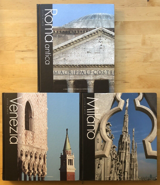 Città d'arte Italiane, Roma Antica, Milano, Venezia. Biblioteca di Repubblica