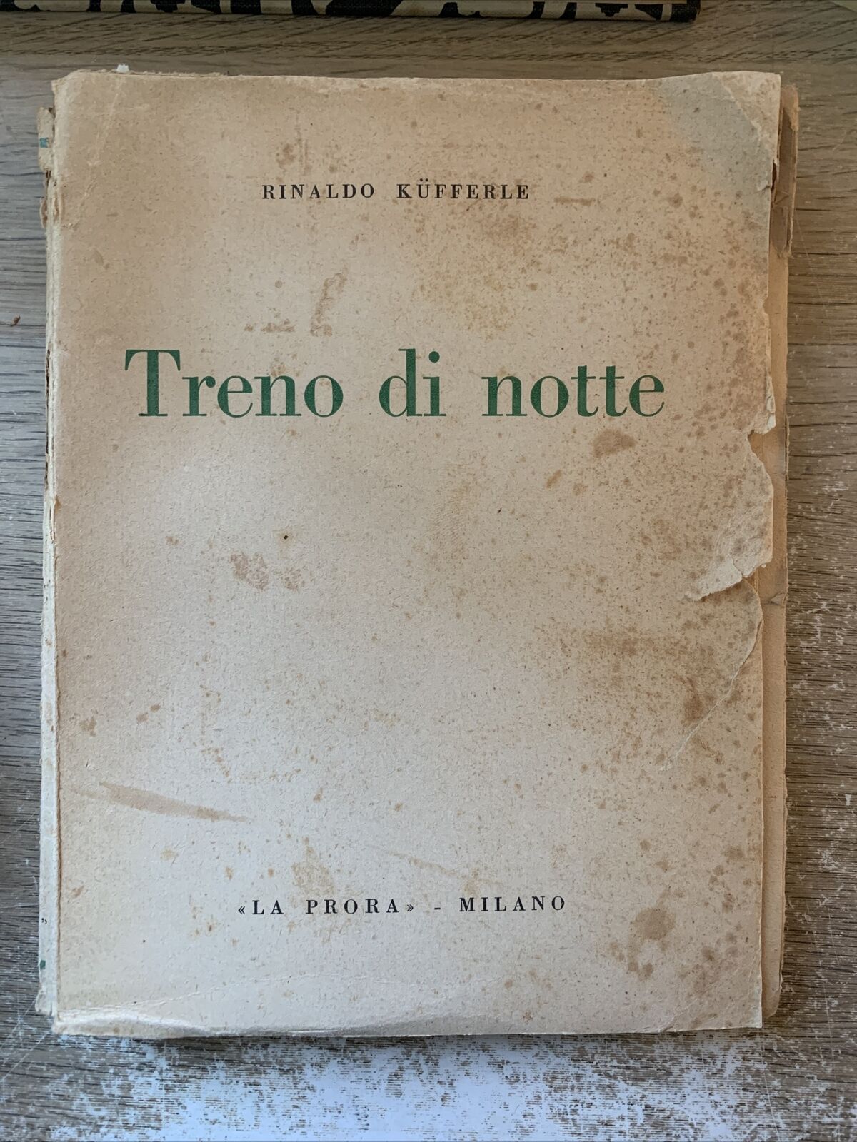 TRENO DI NOTTE - RINALDO KUFFERLE, LA PRORA 1936