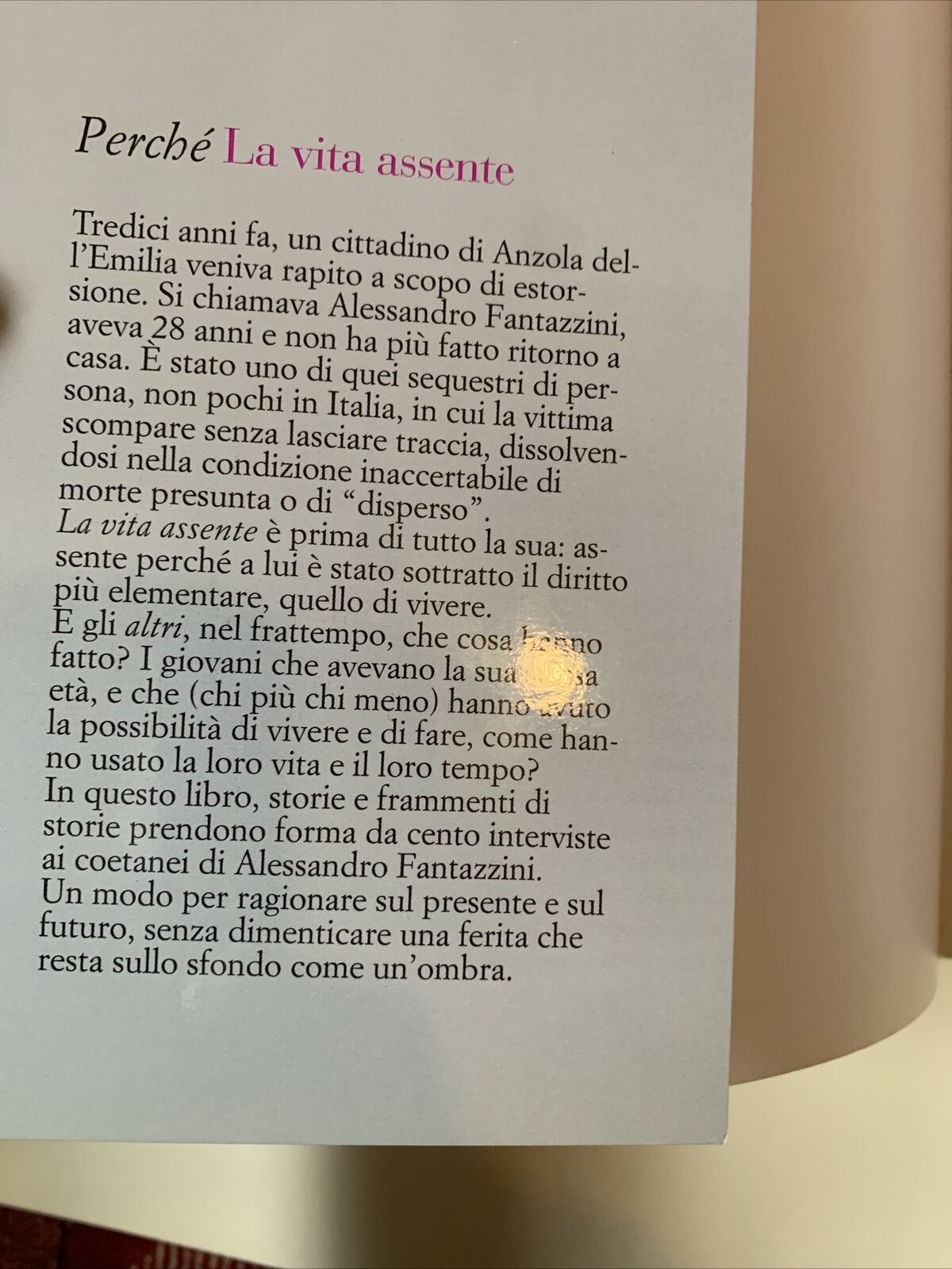 La vita assente - Maurizio Garuti, Pettazzoni. Roberto Roversi, buriburi 1999 #