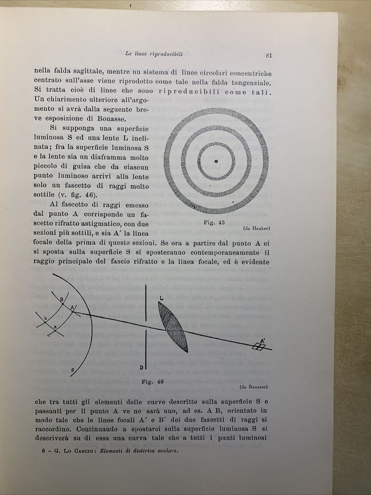 ELEMENTI DI DIOTRICA OCULARE - GIROLAMO LO CASCIO 1955 #