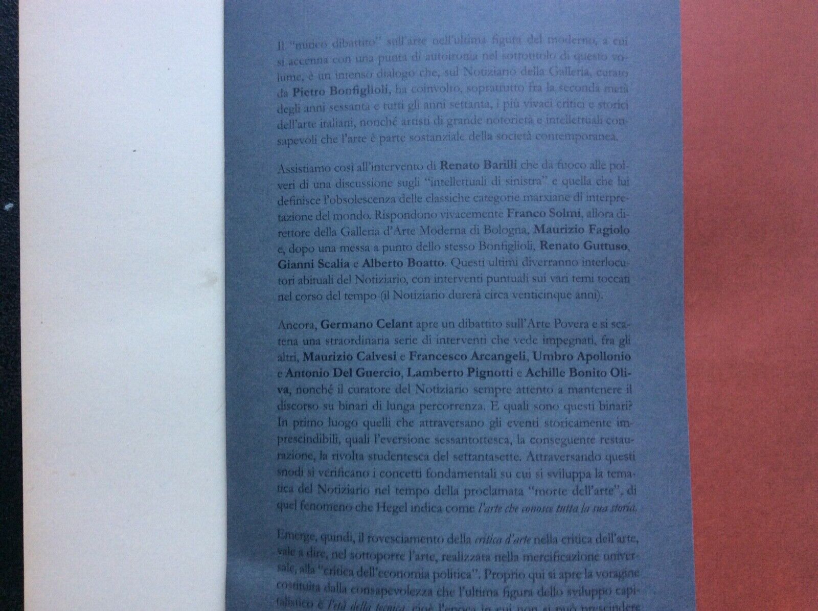IL NOTIZIARIO DELLA GALLERIA DE’FOSCHERARI 1965-1989, a cura di VITTORIO BOARINI