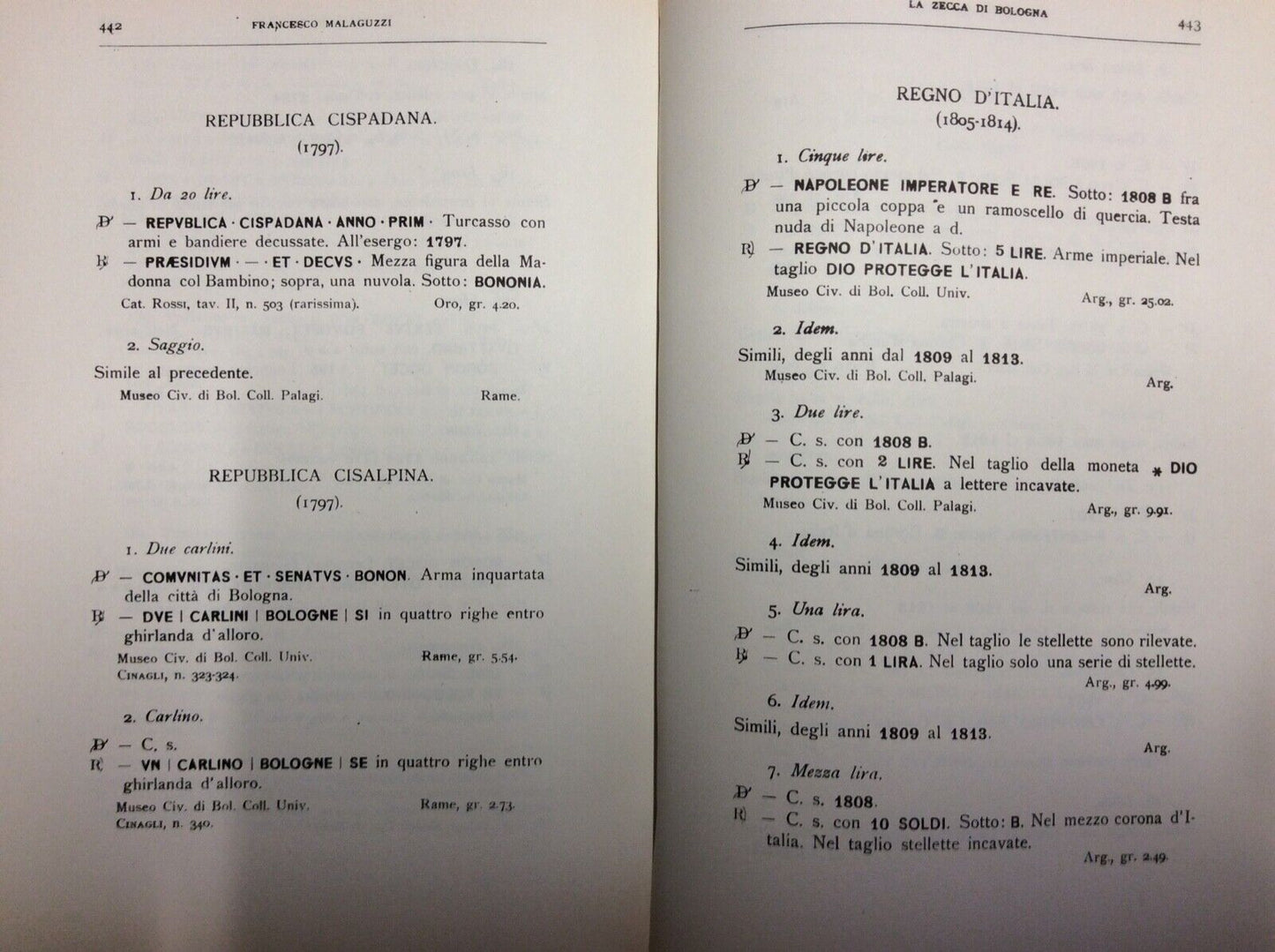 MALAGUZZI VALERI, LA ZECCA DI BOLOGNA, FORNI EDITORE RISTAMPA