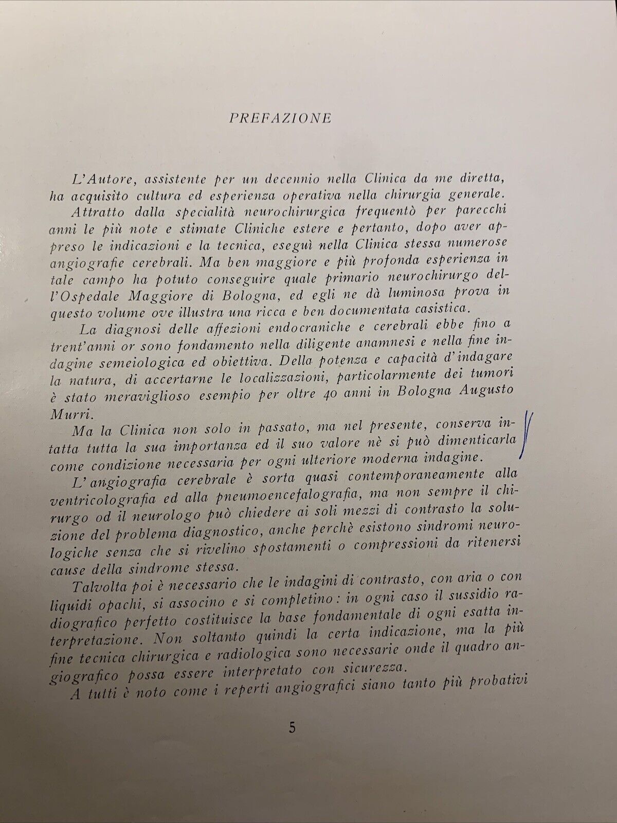 ANGIOGRAFIA CEREBRALE - MARIO MILLETTI, VOLUME PRIMO. LUIGI PARMA 1959