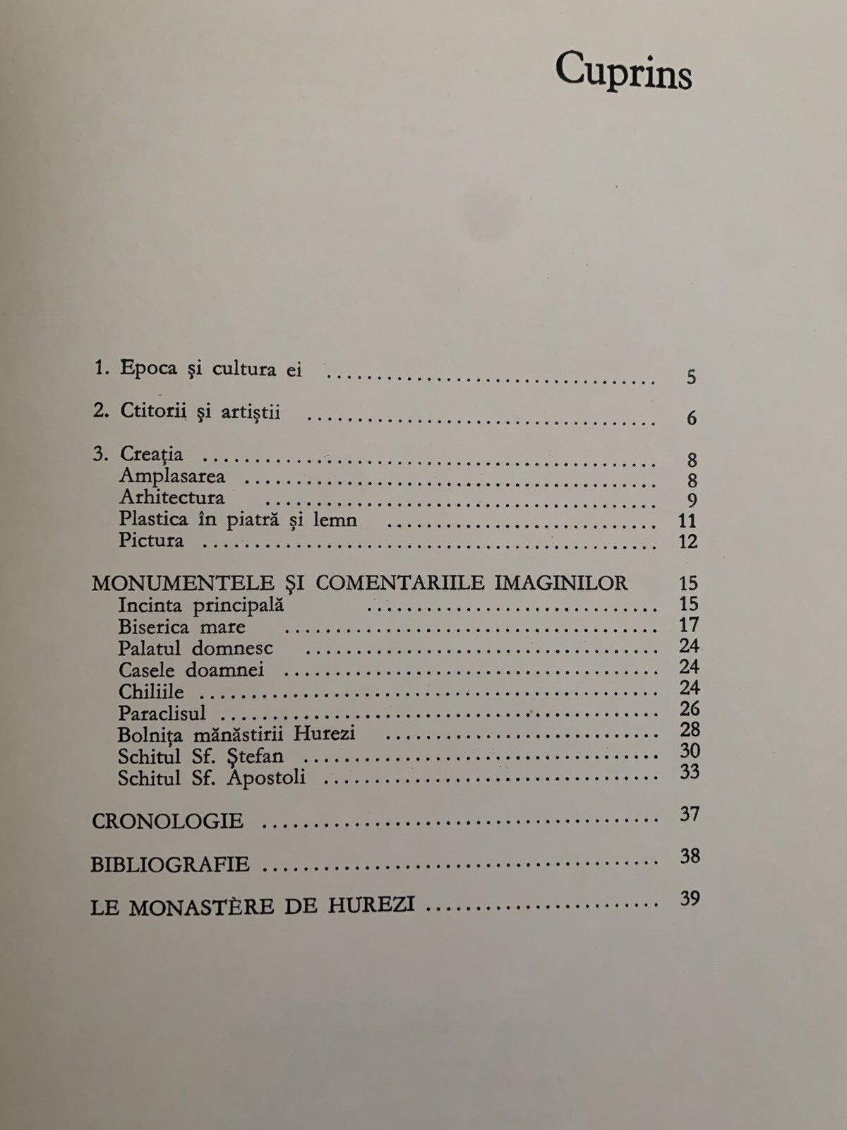 HUREZI - ION MICLEA RADU FLORESCU. EDITURA MERIDIANE 1989