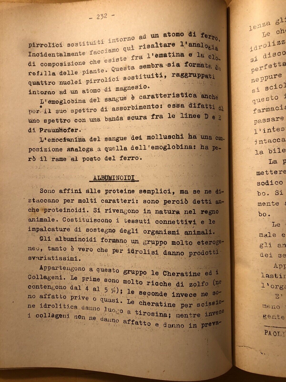 Lezioni di chimica Bromatologica - Vincenzo Paolini. Edizioni Universitarie 1941