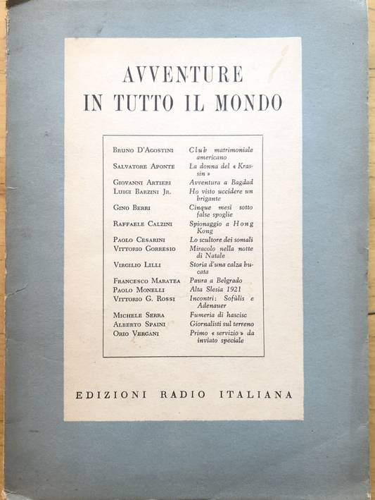 Avventure in tutto il mondo - Edizioni Radio Italiana 1953