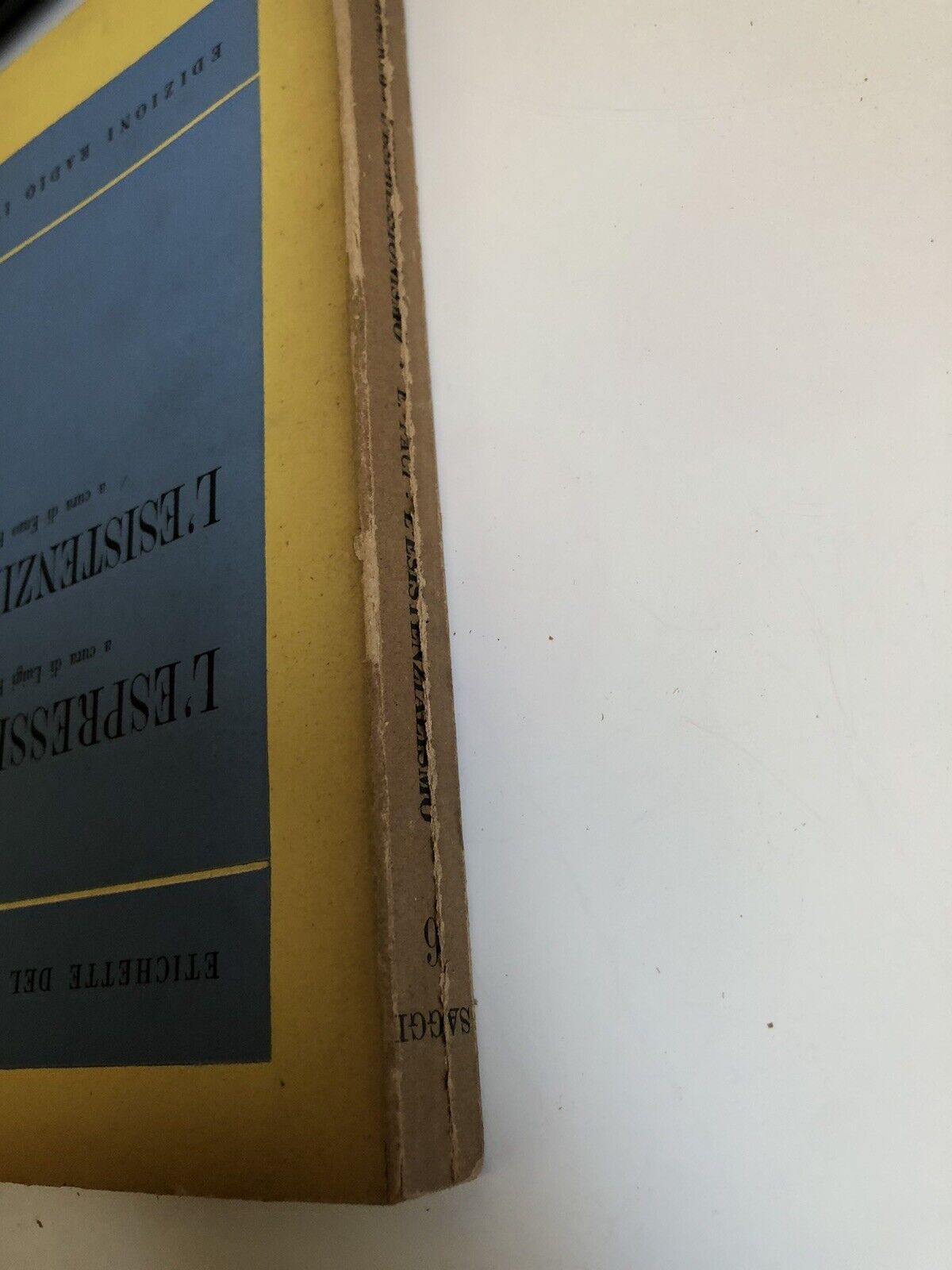 L'ESPRESSIONISMO, Luigi Rognoni L'ESISTENZIALISMO Enzo Paci. Radio Italiana 1953