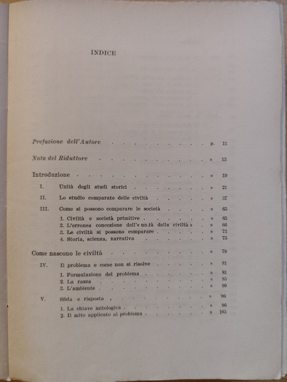 Le civiltà nella storia - Arnold J. Toynbee, Einaudi ed. 1950