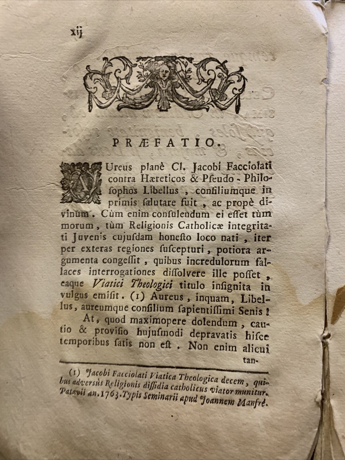 Antico testo religioso 1780  **Raro*