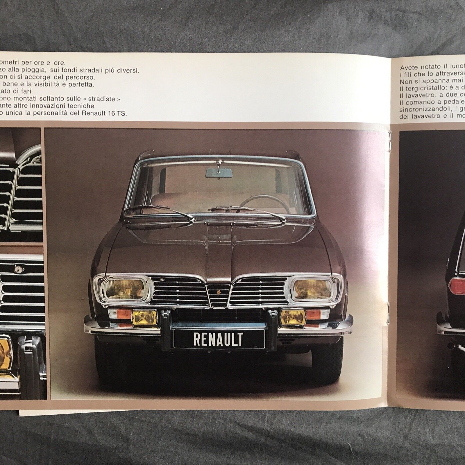 RENAULT 16TS - opuscolo pubblicitario Brochure vintage