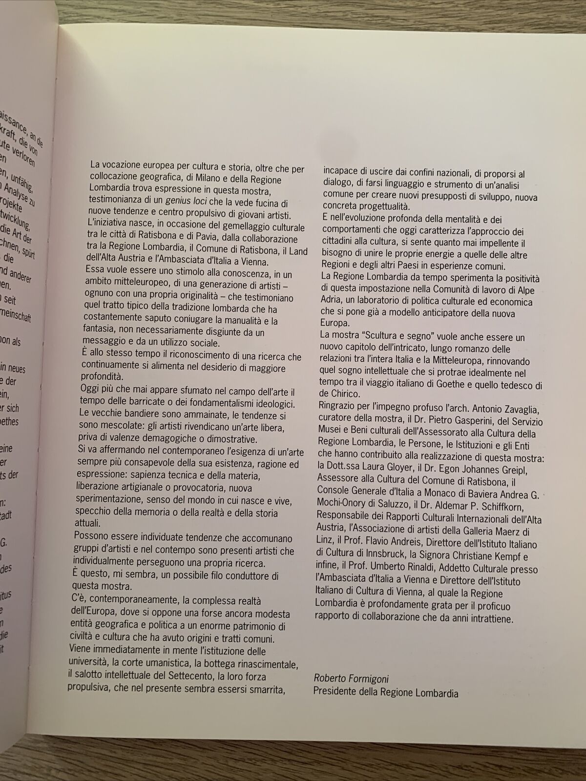 SCULTURA E SEGNO, Crippa, Ghinzani, Ghitti, Legnaghi, Benedetti. Charta 1995