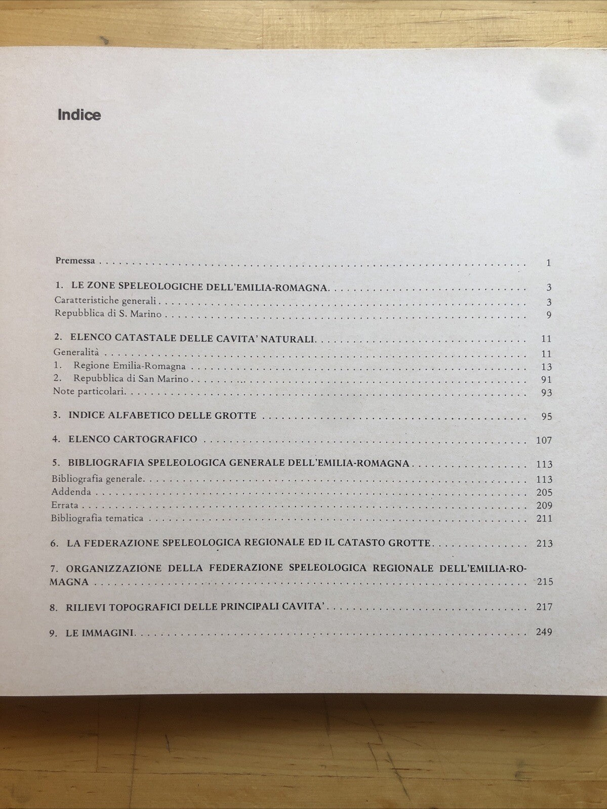 Il catasto delle cavità naturali dell'Emilia-Romagna, orientamenti geomorfologic