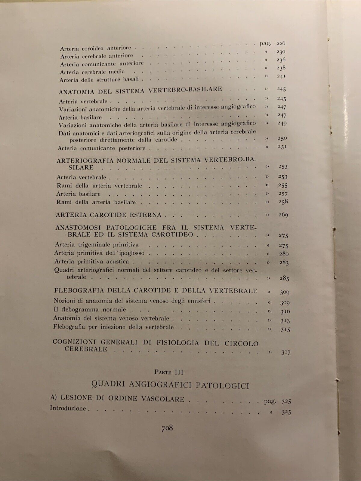 ANGIOGRAFIA CEREBRALE - MARIO MILLETTI, VOLUME PRIMO. LUIGI PARMA 1959