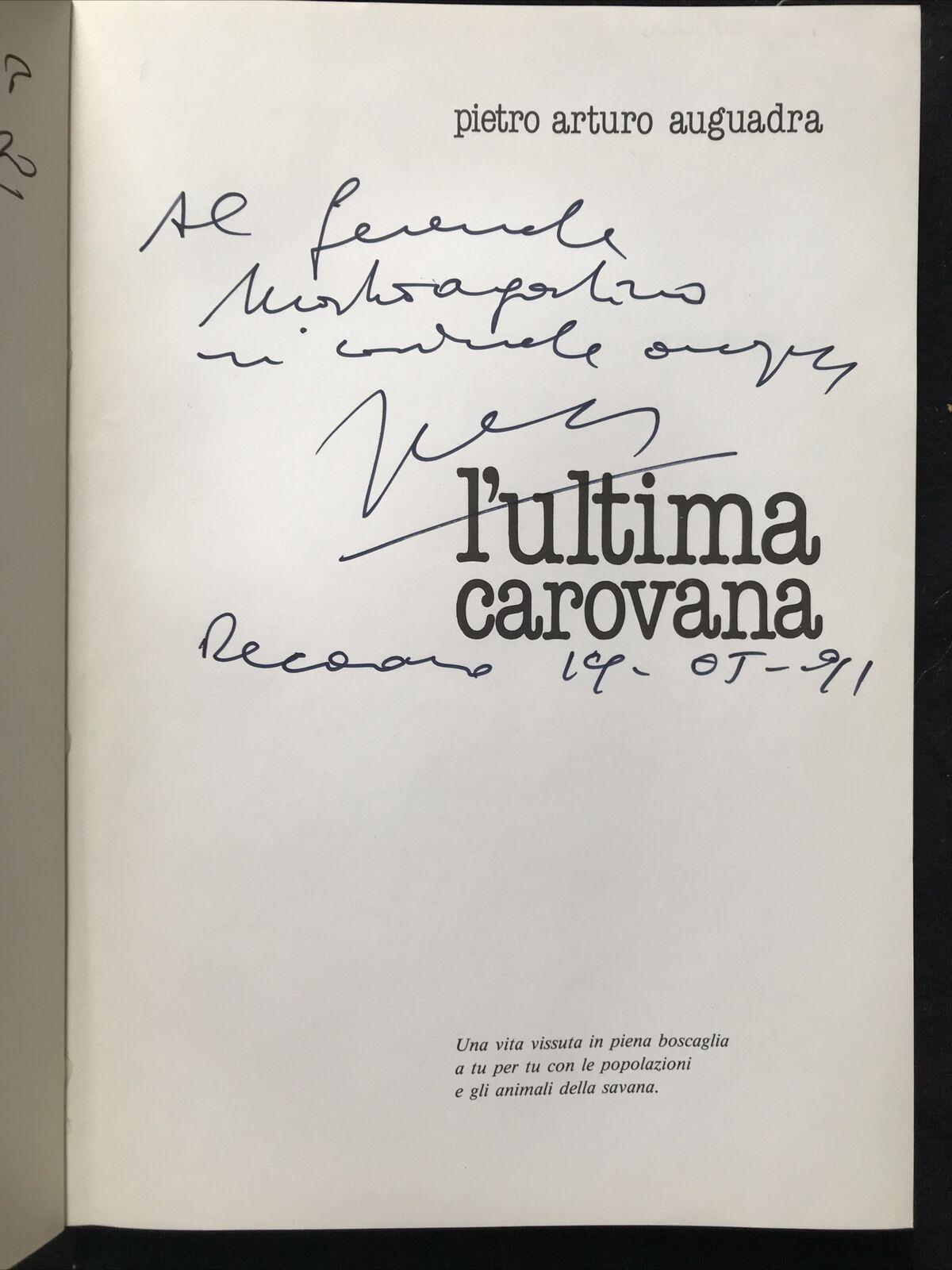 L'ultima carovana, Pietro Arturo Auguadra, Graphy,1990